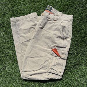 St Johns Bay Cargo Pants 40 x 32 Mens Beige Khaki Pants Utility Pockets